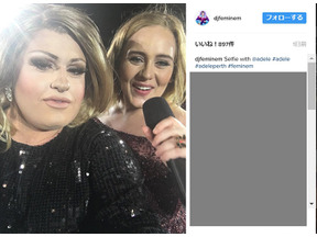 アデル、自分そっくりのドラァグクイーンを舞台に上げて共演 画像