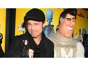 ブラッド・ピットが息子2人を連れて、最新作アニメN.Y.プレミアに出席 画像