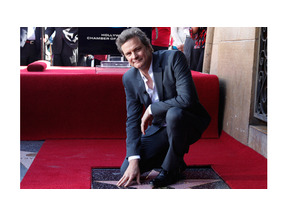 コリン・ファース、ハリウッドのウォーク・オブ・フェイム入りを果たす 画像