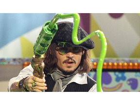 ジョニー・デップが観客席にスライム攻撃！　キッズ・チョイス・アワーズ開催 画像