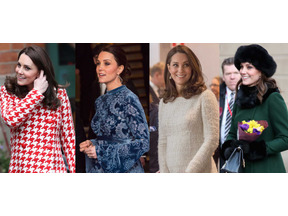 ロイヤルツアー中のキャサリン妃、華やかなファッションが注目の的 画像