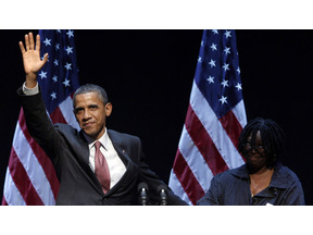 選挙資金調達でL.A.訪問のオバマ大統領を支持者のハリウッド・スターたちが歓迎 画像