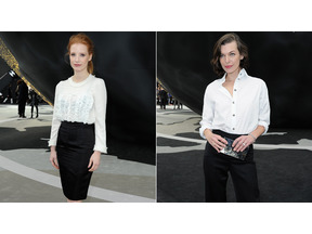 パリコレ「シャネル」のショーをJ・チャステイン、M・ジョヴォヴィッチが観覧 画像