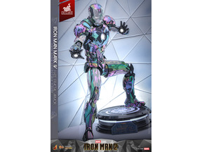 角度で色が変わる！玉虫色に輝くアイアンマンフィギュアが世界2500体限定で登場 画像