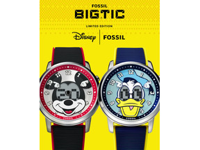 ミッキーたち目が動く！FOSSIL×Disney「BIG TIC」限定腕時計、ミッキー&ドナルドモデル発売 画像