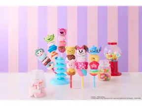 ミニー＆スティッチ＆プーさんたちが串に挿さったマシュマロみたいなマスコットに　「きゃらマロDisney」8月27日発売 画像