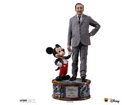 ウォルト・ディズニー＆ミッキーマウスが手をつなぐ！約59cmの1/4スケールスタチュー登場 画像
