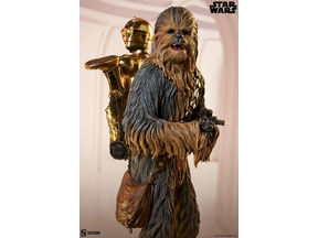 『スター・ウォーズ』チューバッカがC-3POを背負う！名場面が高さ約63cmの究極造形に 画像