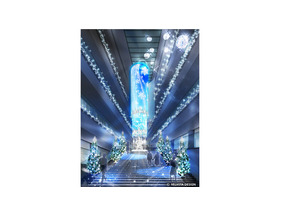 表参道ヒルズに高さ14mの映像アートクリスマスツリー出現！　11月6日から点灯 画像