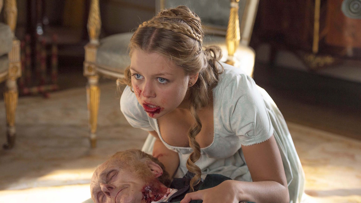 特別映像 気づけば名家の令嬢が ゾンビ映画あるある シーン到着 高慢と偏見とゾンビ Cinemacafe Net