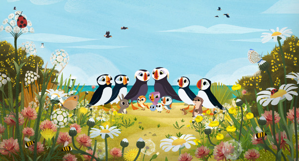 パフィンの小さな島 3枚目の写真・画像