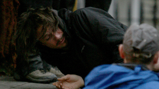 今年1月に『The Imaginarium of Doctor Parnassus』を撮影中のヒース　-(C) Splash/AFLO