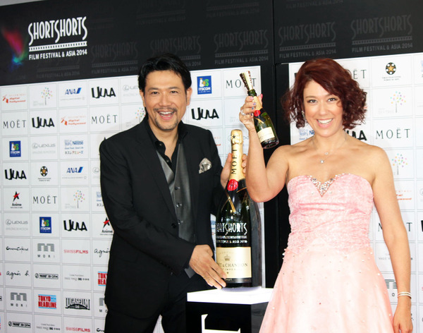 別所哲也＆LiLiCo／「ショートショート フィルムフェスティバル ＆ アジア 2014」アワードセレモニー