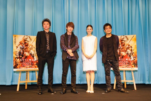 藤原竜也＆佐藤健＆武井咲＆大友啓史監督／『るろうに剣心』大阪舞台挨拶