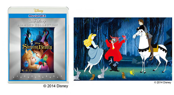 『眠れる森の美女 ダイヤモンド・コレクション MovieNEX』　4,320円（税込）。ブルーレイ 1枚、DVD 1枚、デジタルコピー（クラウド対応）、MovieNEX ワールドのセットが、7月2日（水）より好評発売中。