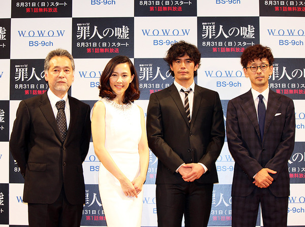 瀬々敬久（監督）＆木村佳乃＆伊藤英明＆滝藤賢一／WOWOW連続ドラマW「罪人の嘘」完成披露試写会