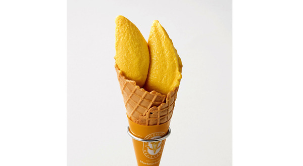 「雪塩カボチャ ジェラート」（販売期間：9月1日～11月25日）沖縄宮古島で作られた雪塩と国産のえびすカボチャを組み合わせた、口どけの良いクリーミーなジェラート。