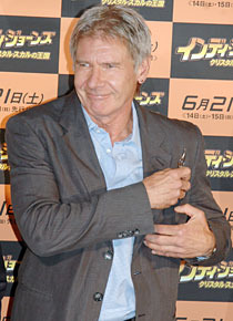 久々の来日に笑顔を見せる“インディ”ハリソン・フォード。