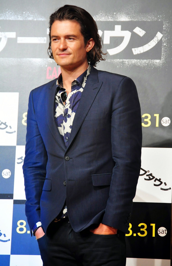 7年ぶりに来日した、オーランド・ブルーム／『ケープタウン』記者会見