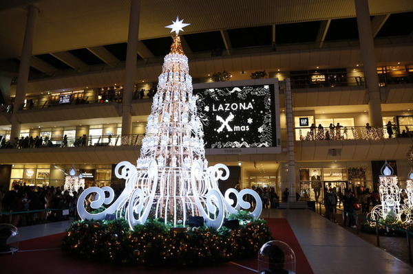 ラゾーナ川崎プラザ クリスマスイルミネーション2014（写真は2013年のもの）