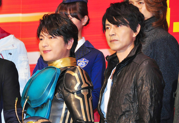 及川光博＆倉田てつを／『スーパーヒーロー大戦GP 仮面ライダー3号』完成披露