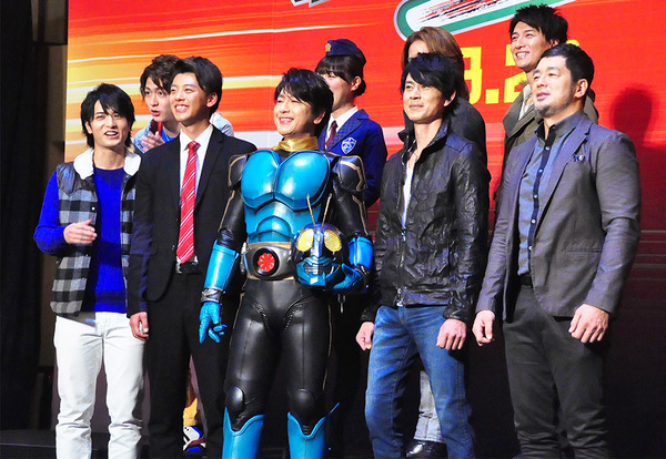 稲葉友＆竹内涼真＆及川光博＆倉田てつを＆高田延彦＆天野浩成＆内田理央＆半田健人＆中村優一／『スーパーヒーロー大戦GP 仮面ライダー3号』完成披露