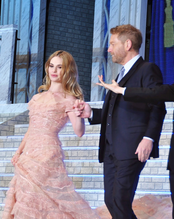 リリー・ジェームズ、ケネス・ブラナー監督／『シンデレラ』ジャパンプレミア