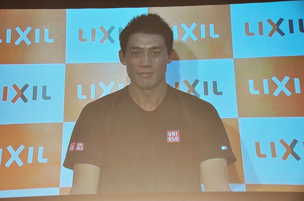 米国フロリダから参加したプロテニスプレイヤー・錦織圭