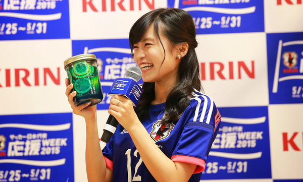 小島瑠璃子／「サッカー日本代表応援WEEK2015」キックオフイベント