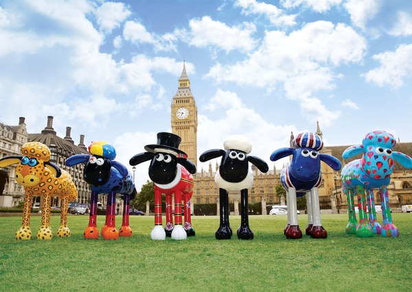 「Shaun IN THE CITY UK Trails」　(C) and TM Aardman Animations Ltd 2015.