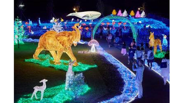 ハウステンボス「光のどうぶつえん」