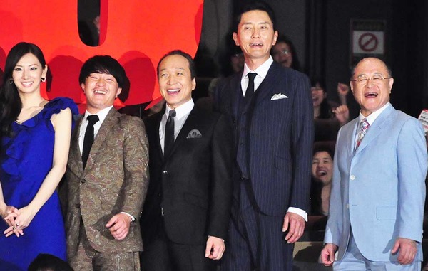 北川景子＆濱田岳＆小日向文世＆松重豊＆角野卓造／『HERO』初日舞台挨拶