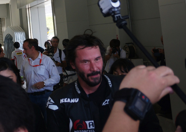 キアヌ・リーブス氏　鈴鹿8耐2015
