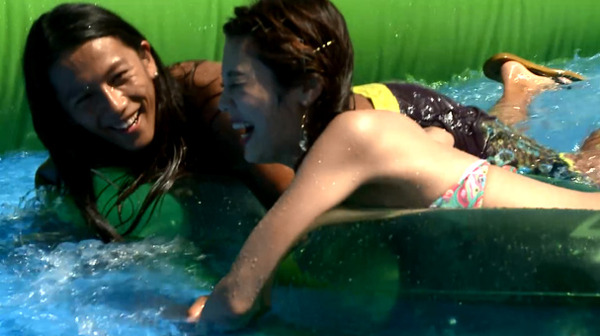 伊藤大輝、島袋聖南／「スプライト×スライド・ザ・シティ・ジャパン」