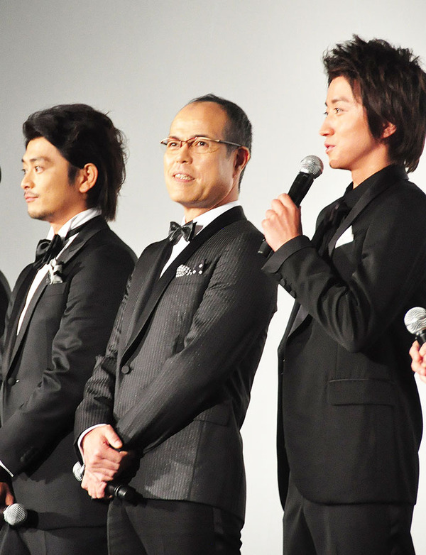 川村陽介、田中要次、藤原竜也／『探検隊の栄光』完成披露試写会