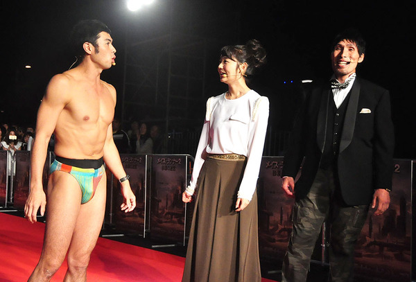 小島よしお、おのののか、篠原信一／『メイズ・ランナー2：砂漠の迷宮』ジャパン・プレミア