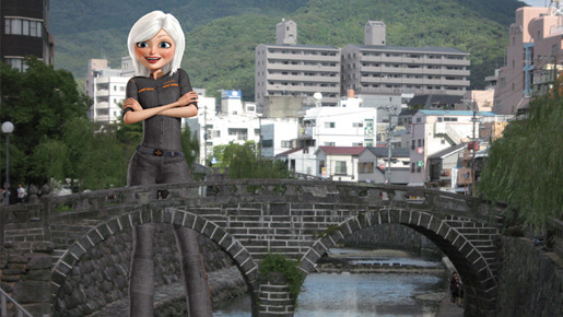 修学旅行で行った？　眼鏡橋　写真提供：長崎市さるく観光課