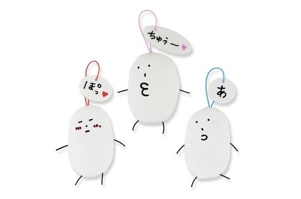 かわいらしい3種類のプライズが展開される。