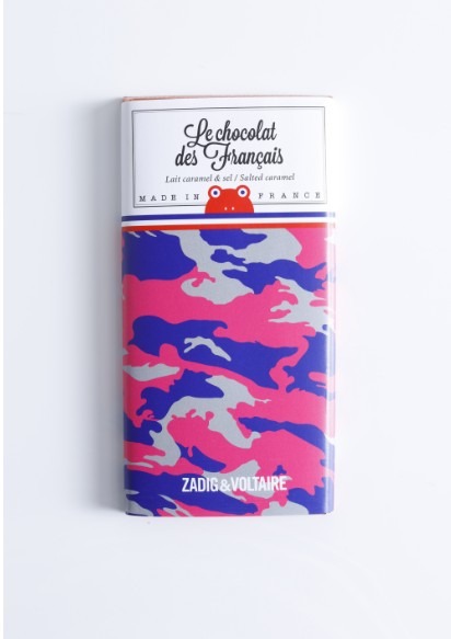 ZADIG & VOLTAIRE × Le chocolat des Francais タブレットチョコレート　ミルクチョコレート＆ソルトキャラメル