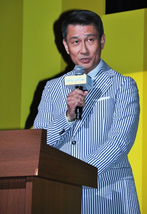 中井貴一（澄田真吾）『グッドモーニングショー』完成披露試写会