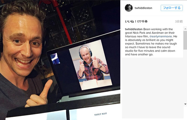 トム・ヒドルストン-(C)Instagram