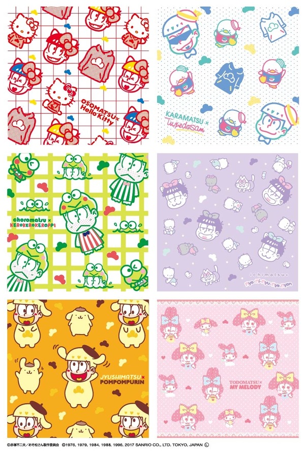 【サンリオグッズになるぞ Ver.】-(C)赤塚不二夫／おそ松さん製作委員会 -(C)1976, 1979, 1984, 1988, 2017 SANRIO CO.,LTD.