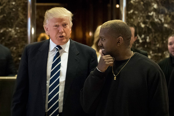 カニエ・ウェスト＆ドナルド・トランプ-(C)Getty Images