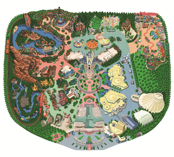 東京ディズニーランドのMAP