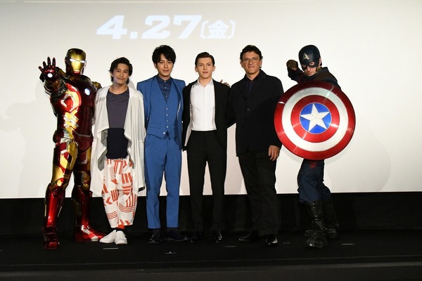 スパイダーマンを演じるトム・ホランドとともに来日！