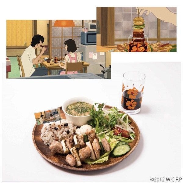 やってみたかった！花の追いダレ串焼きと韮崎のおじいちゃん直伝ジャガイモを使ったポテトサラダのプレート／「未来のミライカフェ」※写真はイメージ