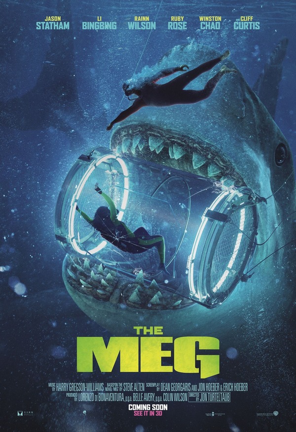 US版ポスター『ＭＥＧ ザ・モンスター』（c）2018 WARNER BROS. ENTERTAINMENT INC., GRAVITY PICTURES FILM PRODUCTION COMPANY, AND APELLESENTERTAINMENT, INC