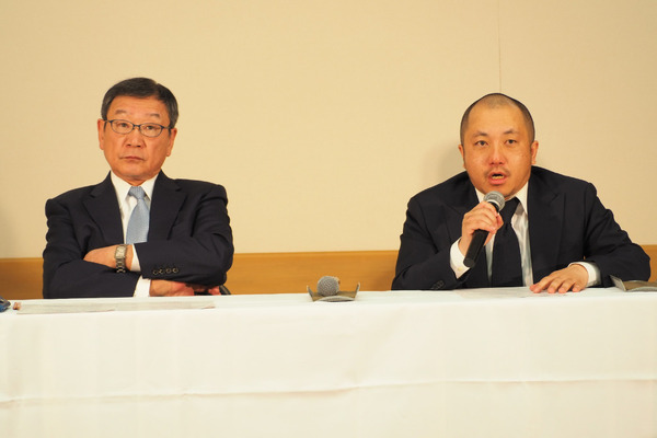 多田憲之氏、白石和彌監督／『麻雀放浪記2020』公開に関する記者会見