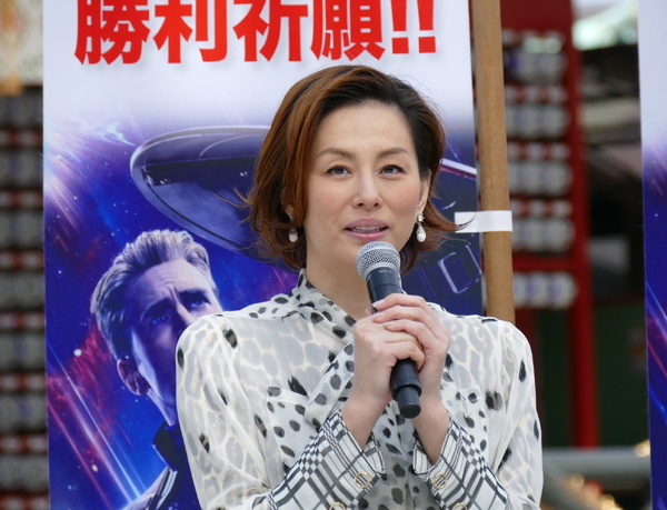 米倉涼子（ブラック・ウィドウ役）『アベンジャーズ／エンドゲーム』“勝利祈願”イベント