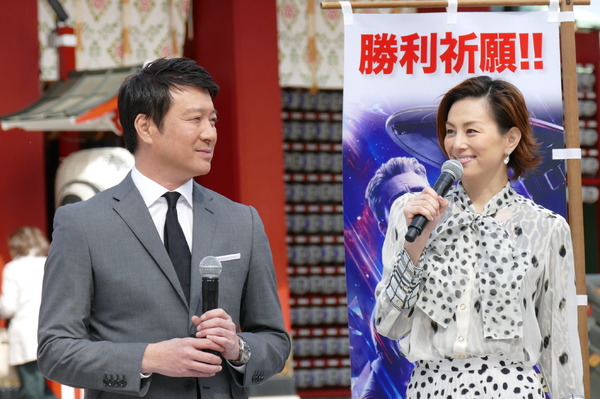 米倉涼子（ブラック・ウィドウ役）、加藤浩次（ロケット役）『アベンジャーズ／エンドゲーム』“勝利祈願”イベント